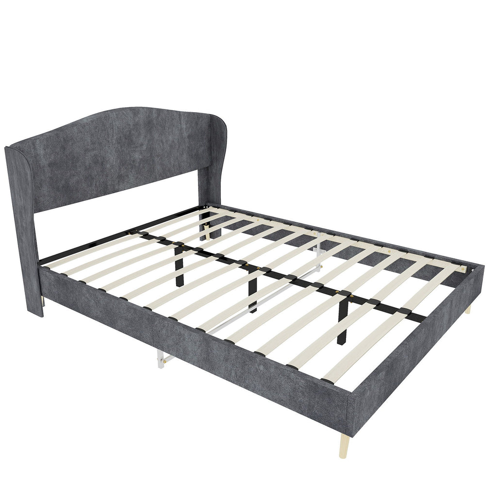 Upholstered Bed, Tufted Headboard, Comfortable Sleep
