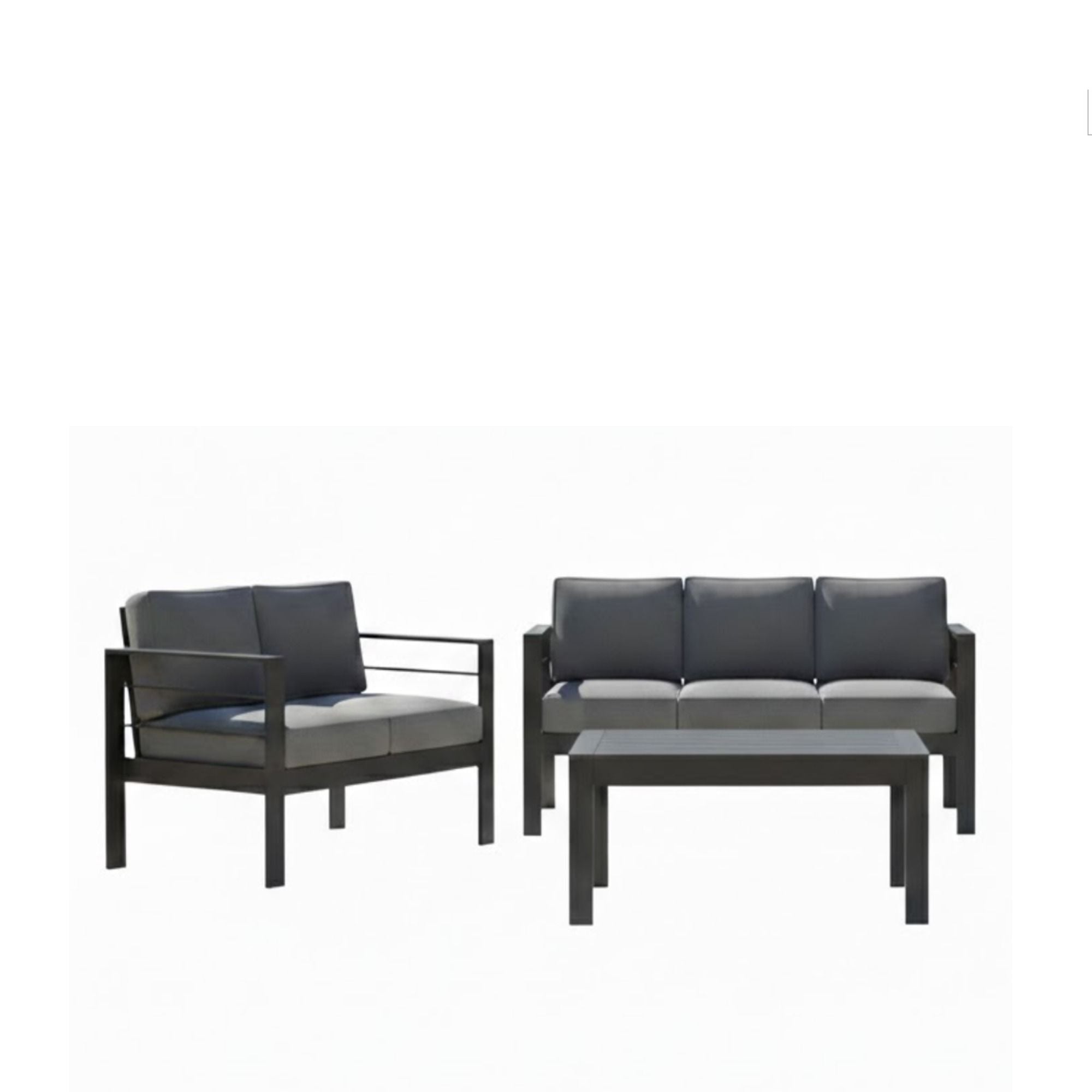 Outdoor Patio Set All-Weather With Thick Cushions