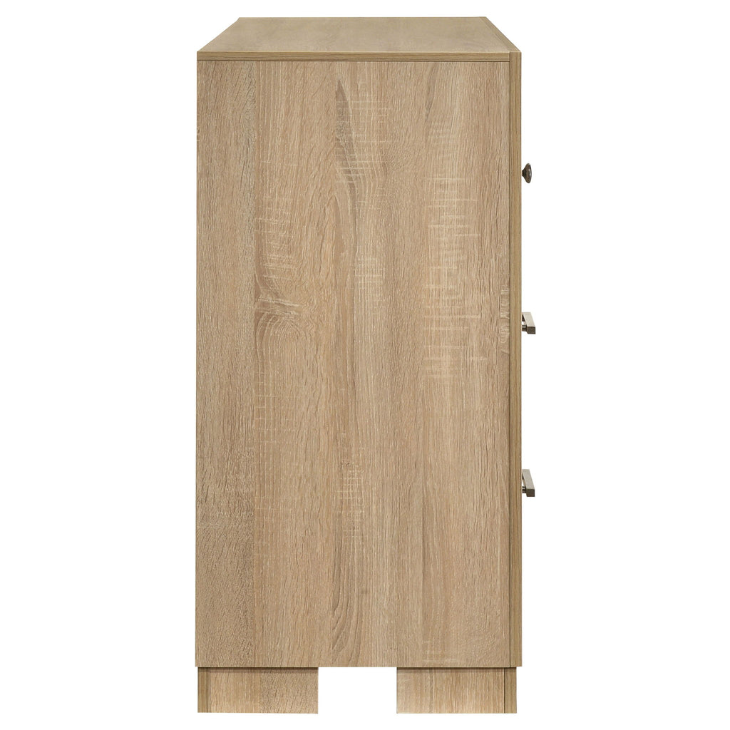 Merritt - 6 Drawer Dresser Cabinet - Light Oak