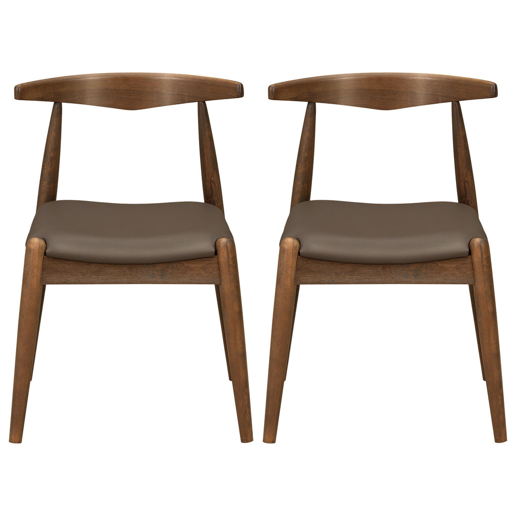Dining Chairs With Ergonomic Backrest (Set of 2)