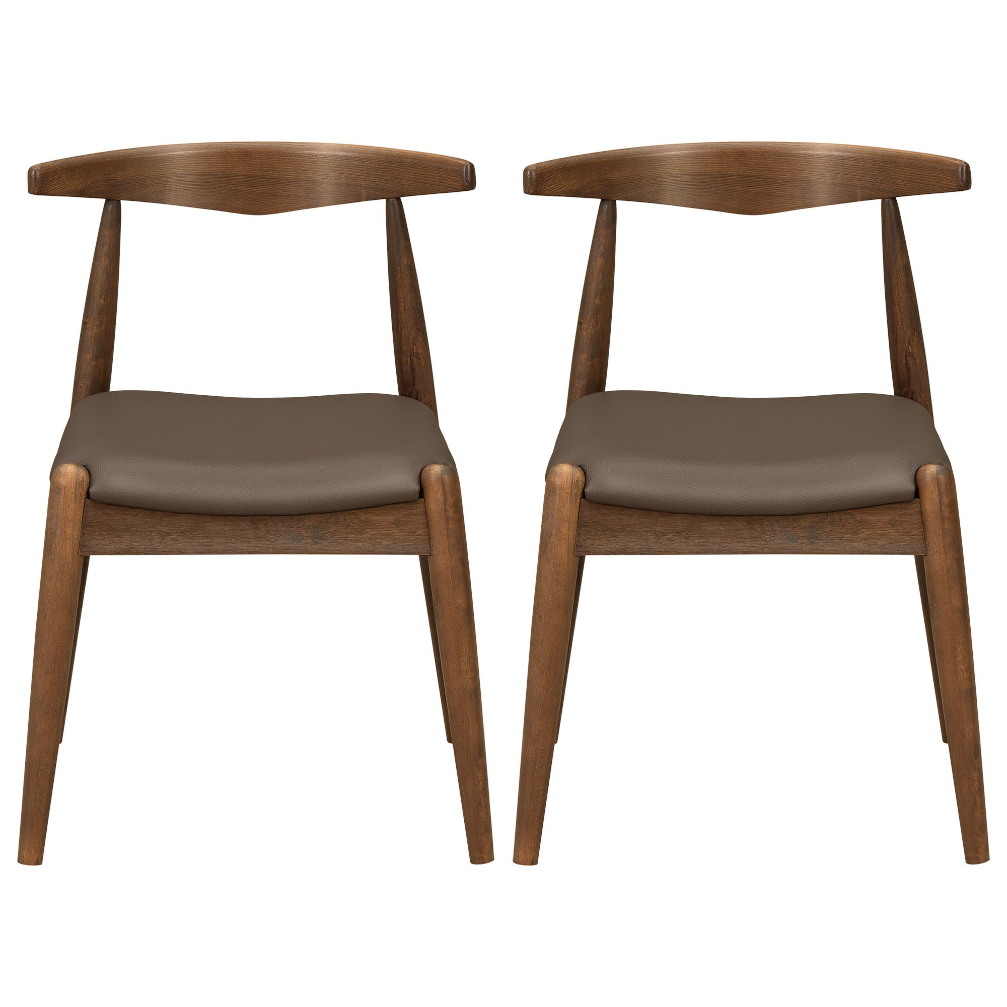 Dining Chairs With Ergonomic Backrest (Set of 2)