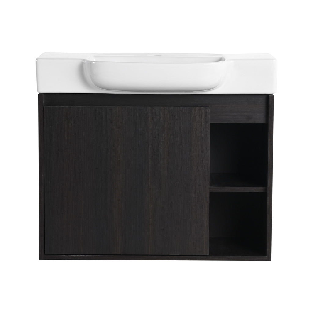 Wall Mounted Bathroom Vanity With Sink, Soft Close Door