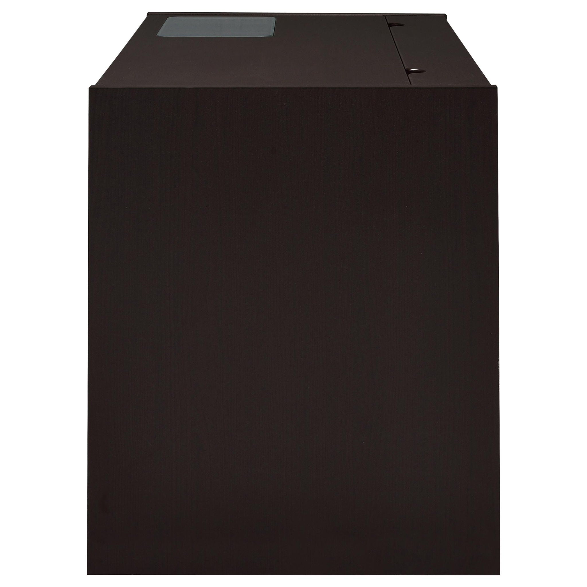 Maxim - 2 Drawer Computer Desk With Lift Top Storage And Power Outlet - Cappuccino