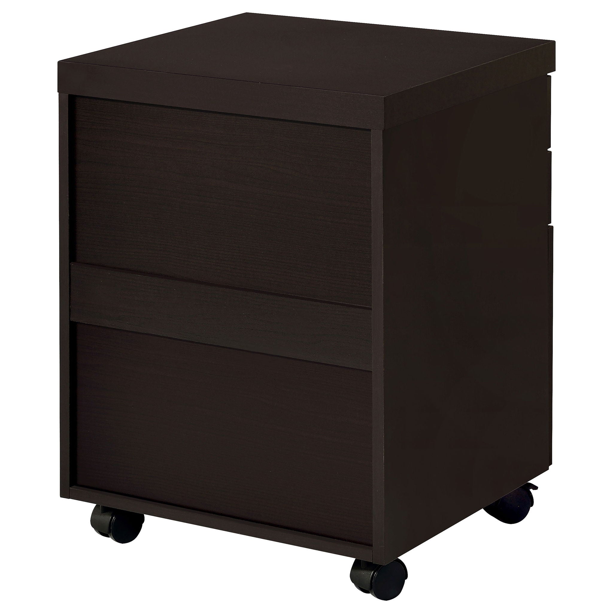 3 Drawer File Cabinetб Compact Office Storage For Home - Brown