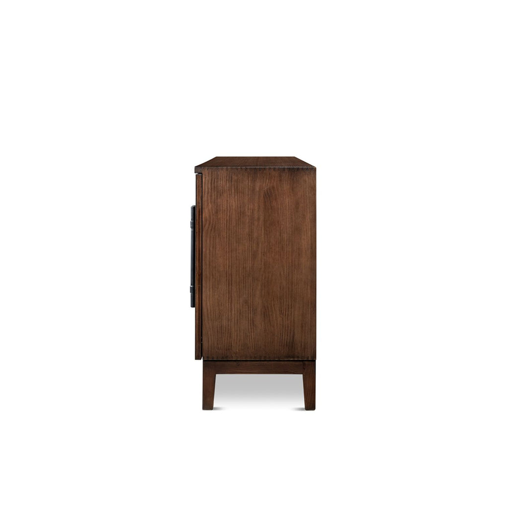 Koa - 4 Door Sideboard - Dark Brown