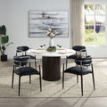 Jaramillo - Arm Chair (Set of 2) - Black Leatherette
