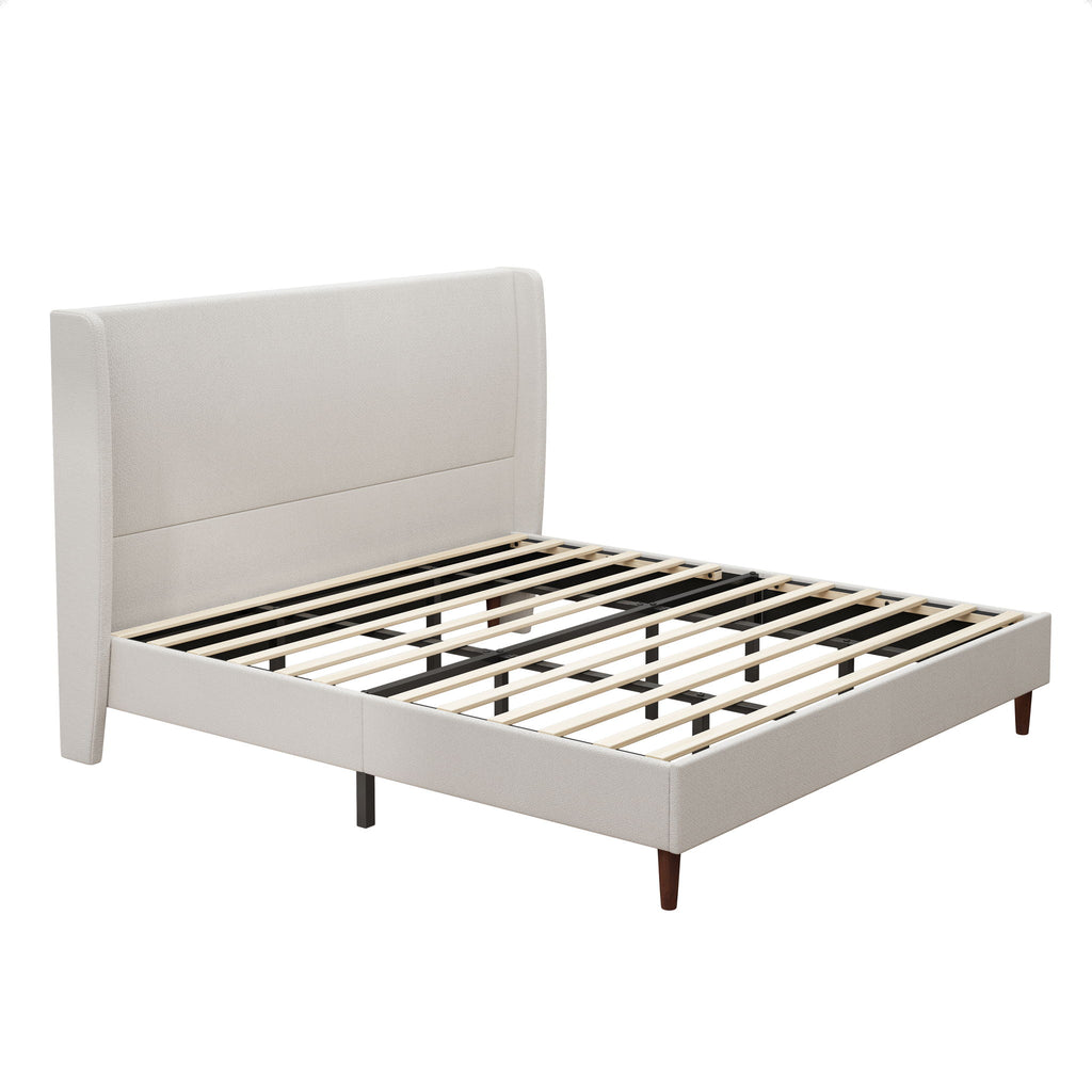 Upholstered Bed & High Headboard Design