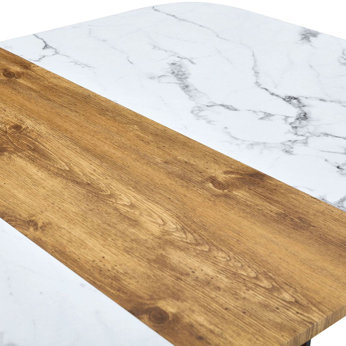 2 Tone Dining Table For Modern Minimalist And Industrial Styles