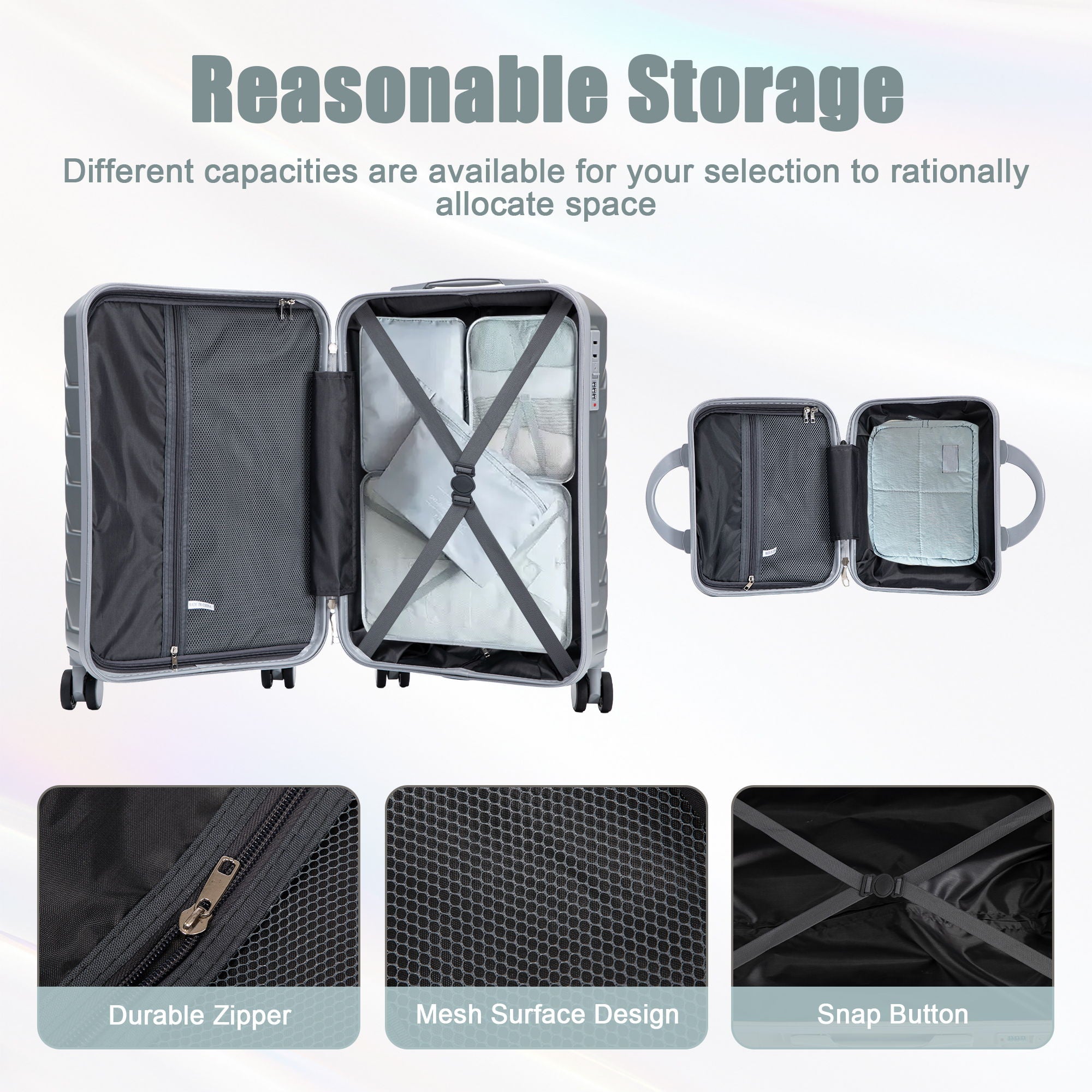 Spinner Luggage Set With Combination Lock