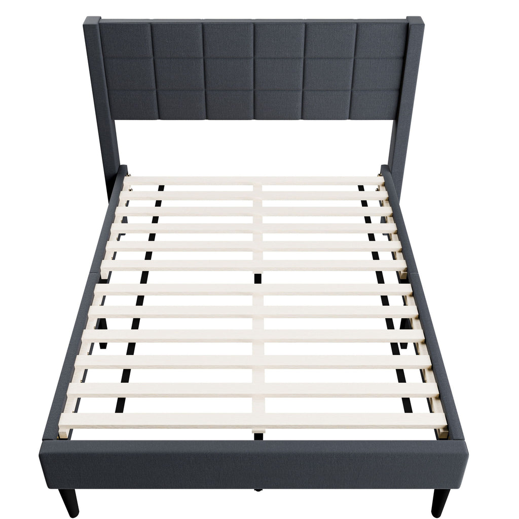 Bed Upholstered Box Design Headboard