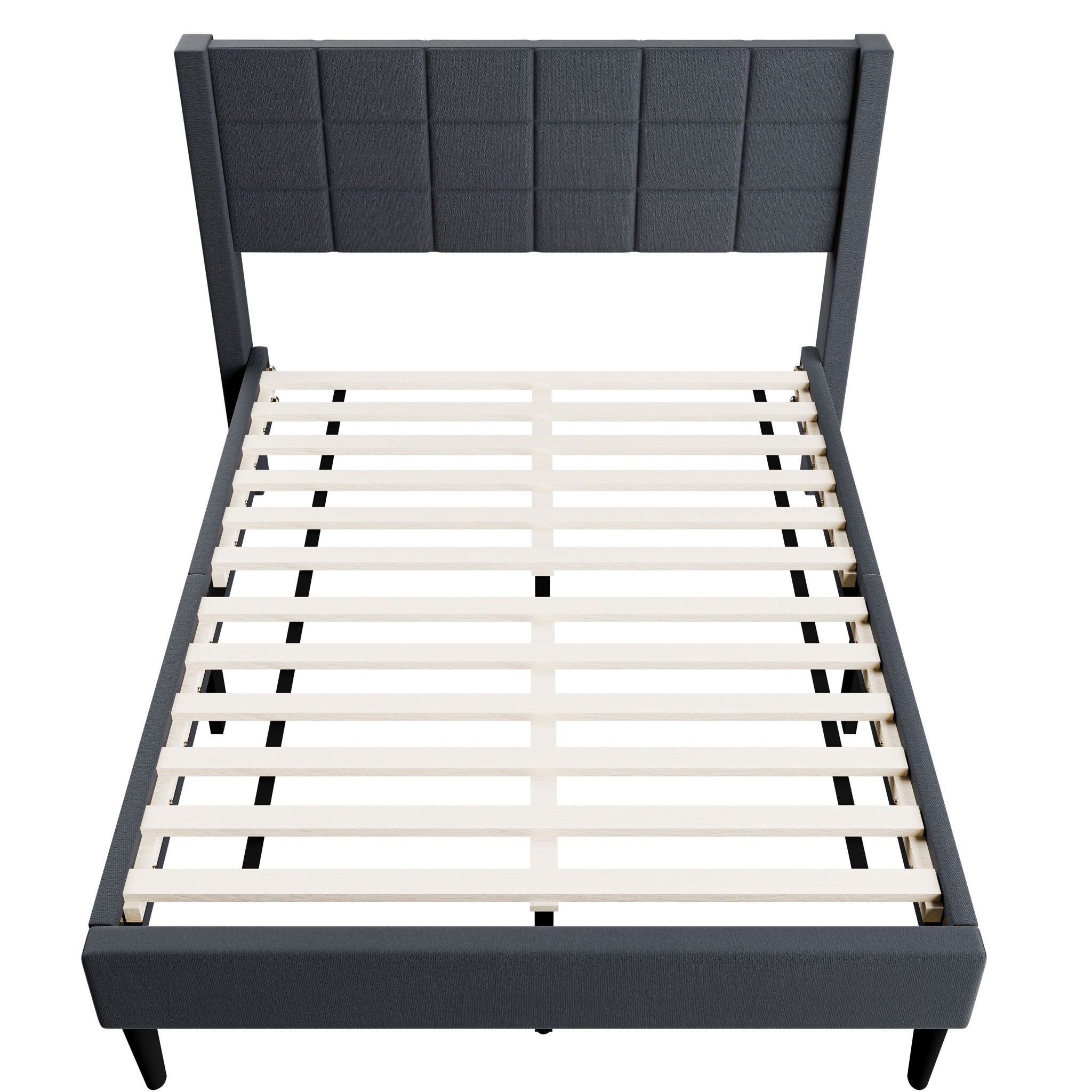 Bed Upholstered Box Design Headboard
