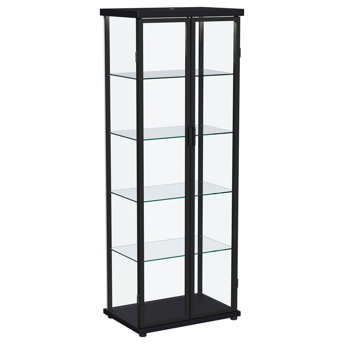 Nevra - 4 Shelf Display LED Curio Cabinet