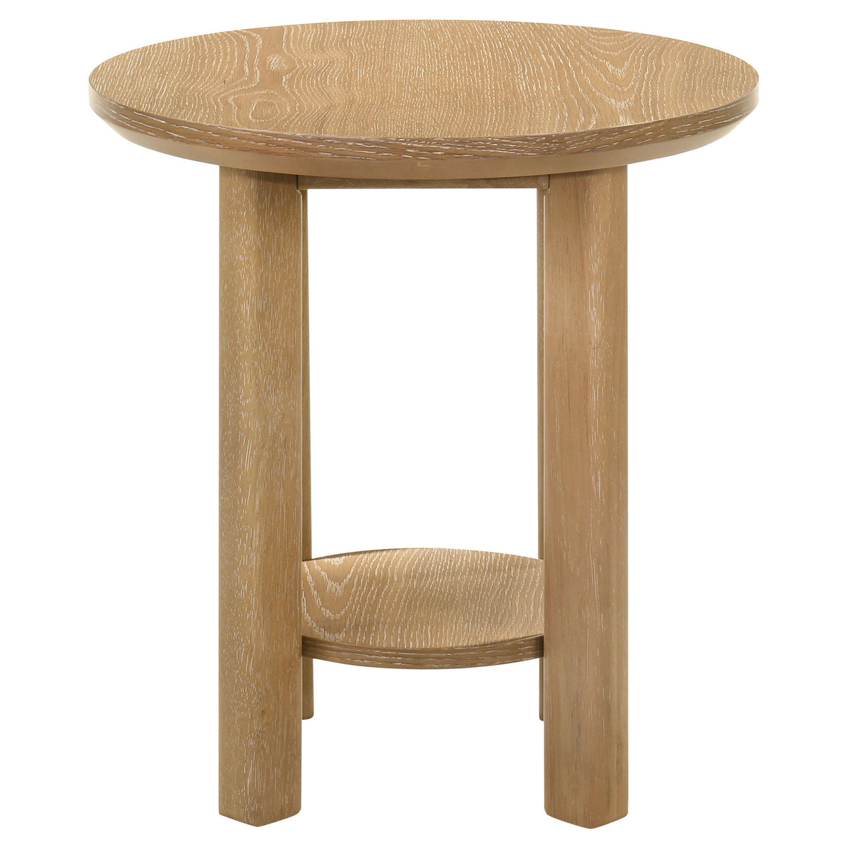 Crispin - Round Table With Lower Shelf