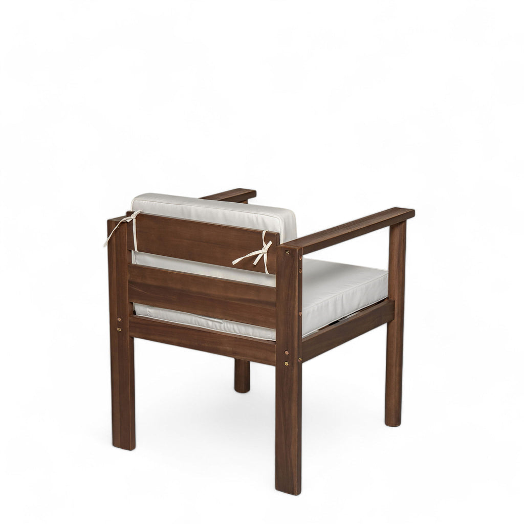 Rustic Patio Dining Set For 6 With Removable Cushions