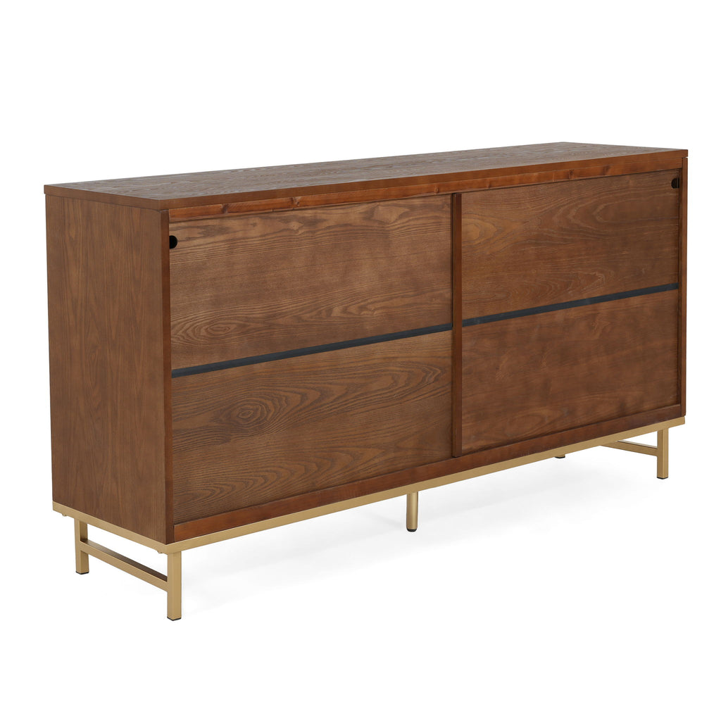 Tamid - Modern Wide Handcrafted Sideboard With Adjustable Shelves