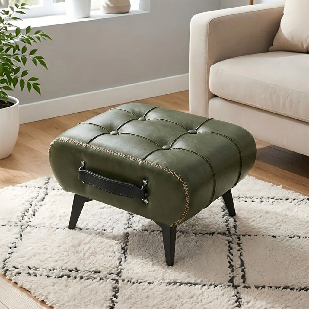 Minimalist Footstool With Hidden Storage