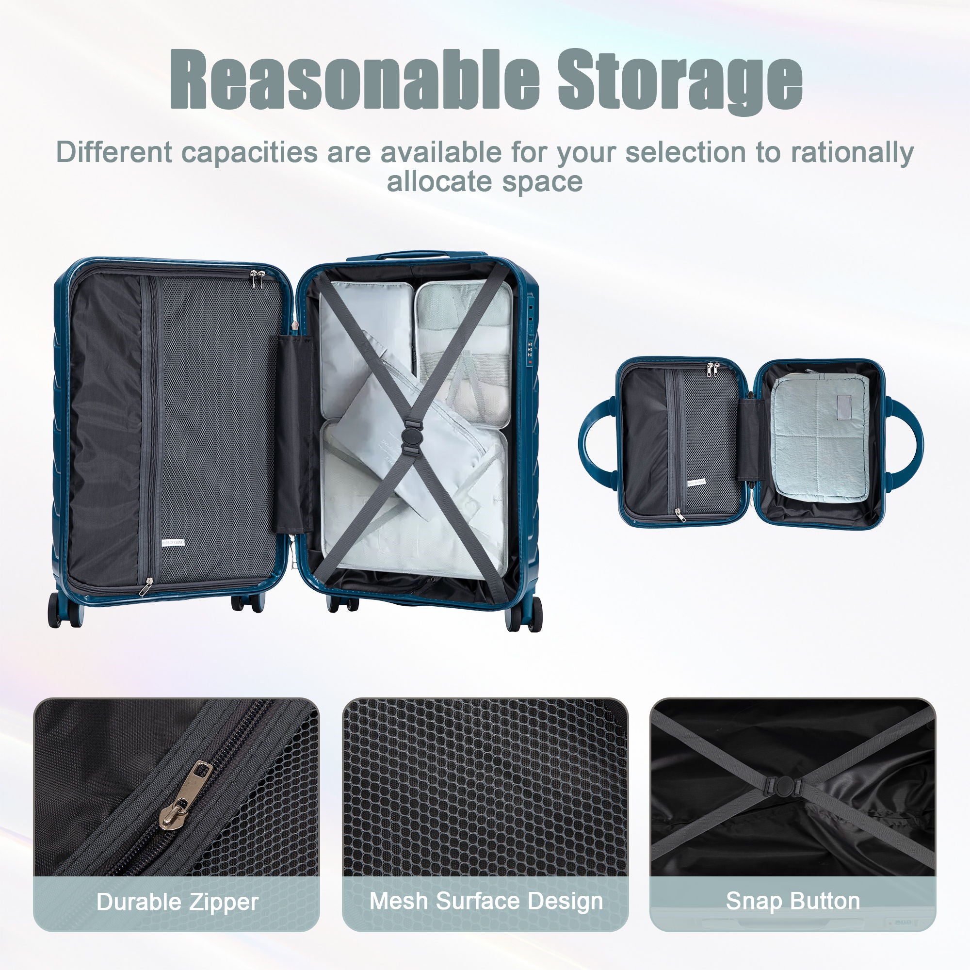 Spinner Luggage Set & Combination Lock