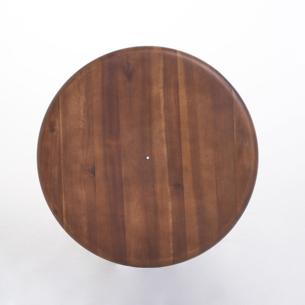 Primrose - Outdoor Acacia Wood Barstools With Foot Rest, (Set of 2) - Dark Brown
