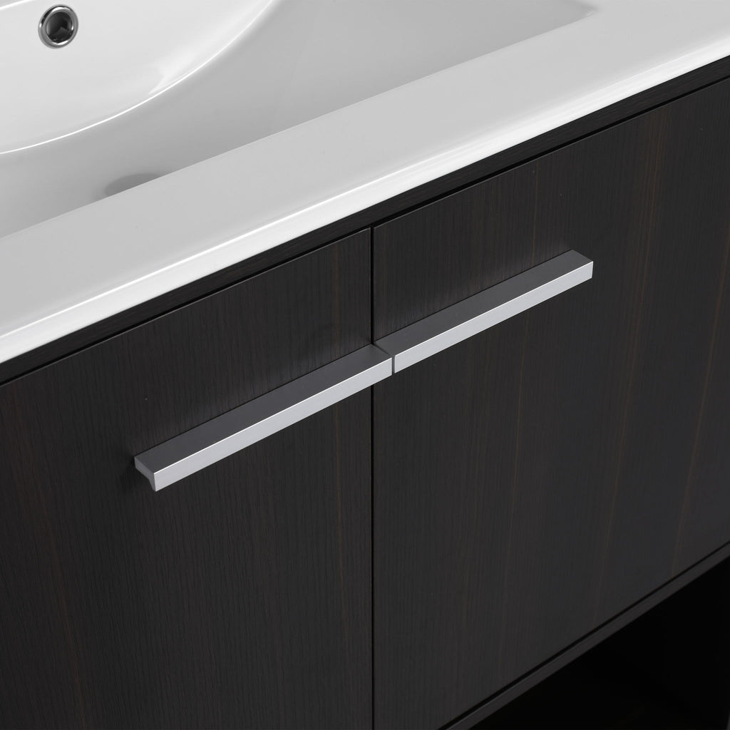 Modern Freestanding Bathroom Vanity With 2 Doors