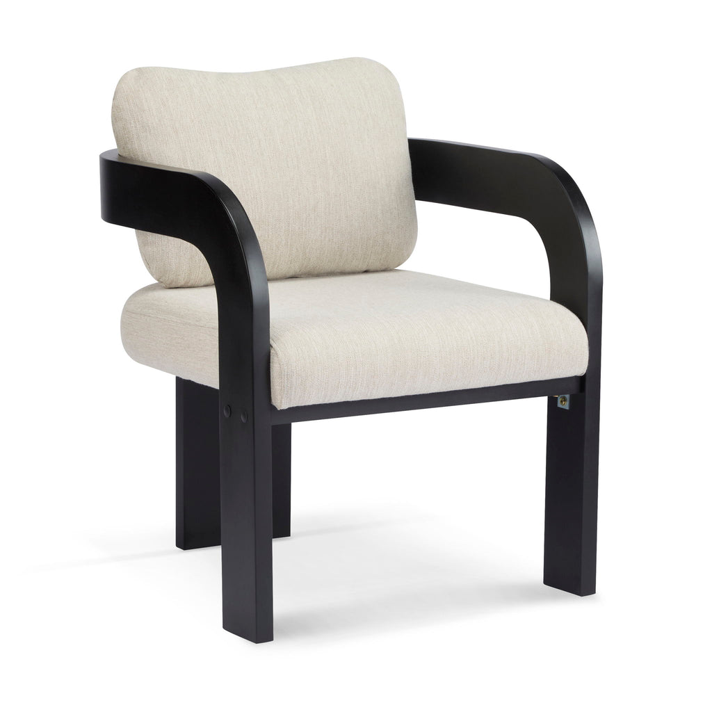Dining Chairs & Pillow Back (Set of 2) - Beige / Black