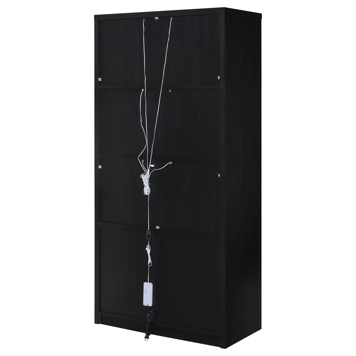 Shayne - 4 Door Display Cabinet With LED Lighting - Black