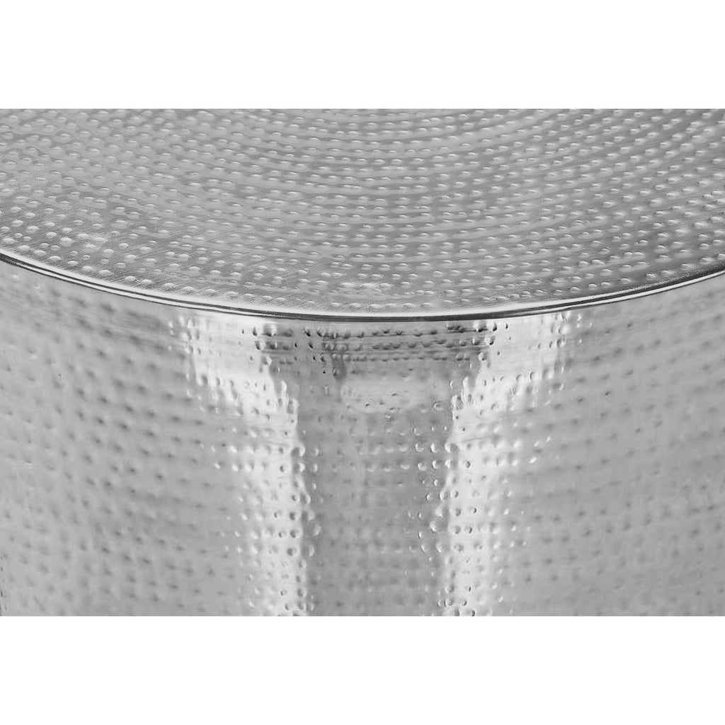 Drum Accent Side Table, Contemporary, Elegant Design - Chrome