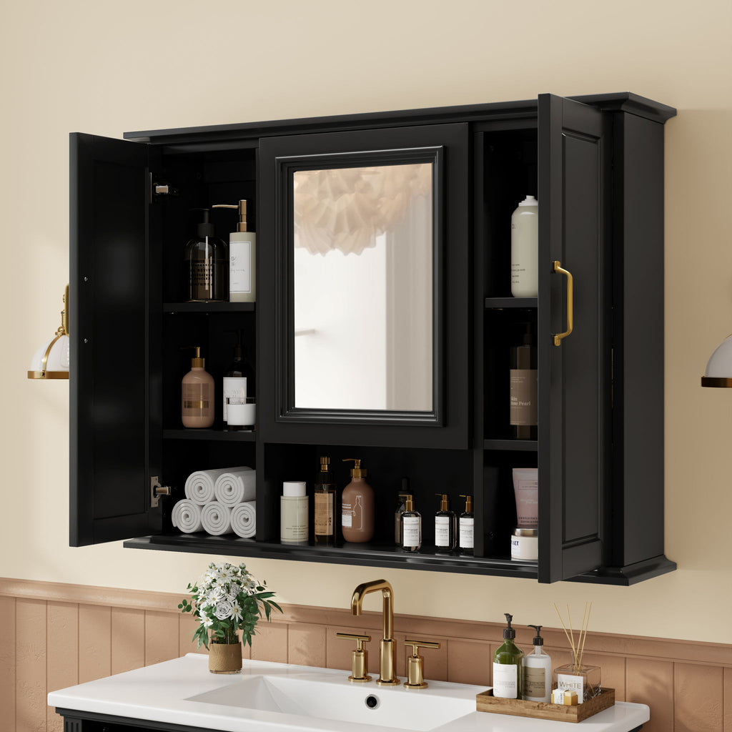 Modern Freestanding Bathroom Vanity With Sink, Cabinet, Soft-Close Drawers, Tip-Out Tray