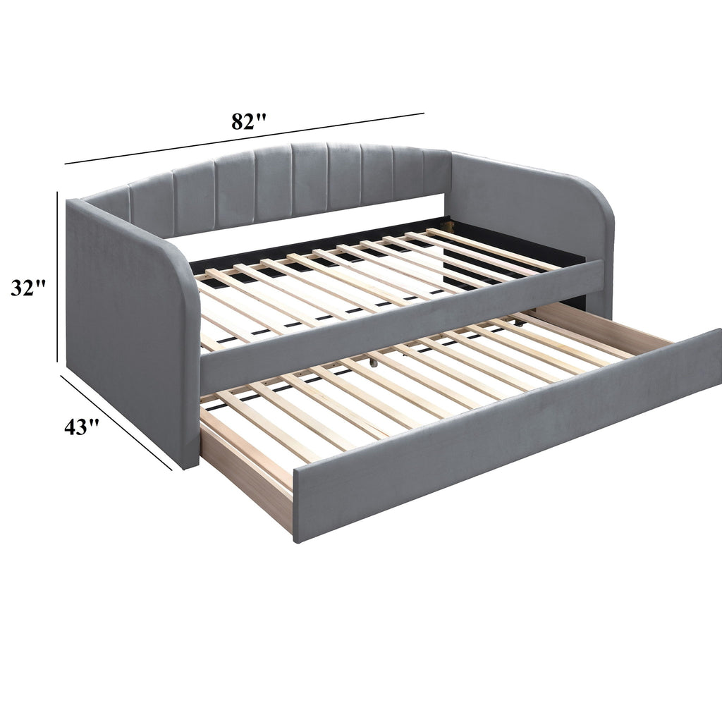 Modern Day Bed Trundle With Slat Support