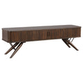 Stewart - TV Stand With Sliding Doors - Walnut