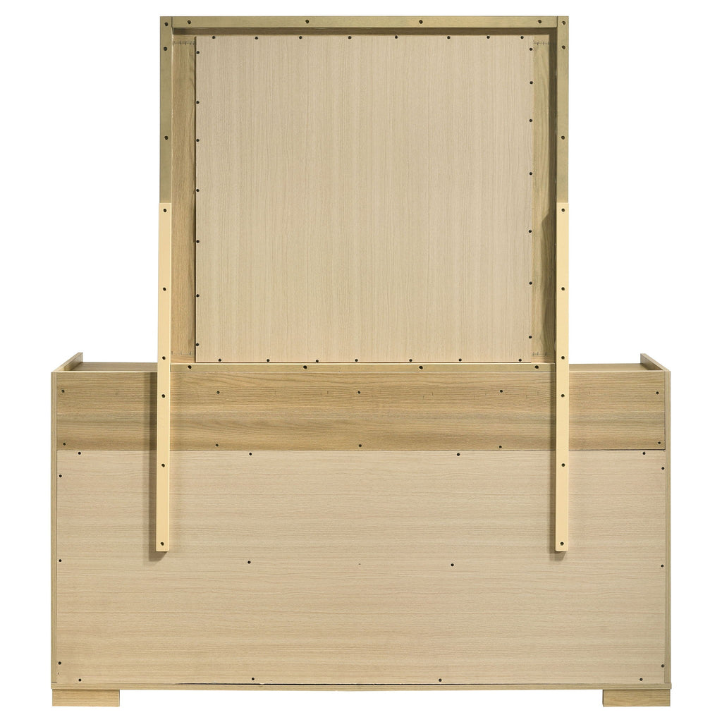 Lincoln - 6 Drawer Dresser With Mirror - Natural