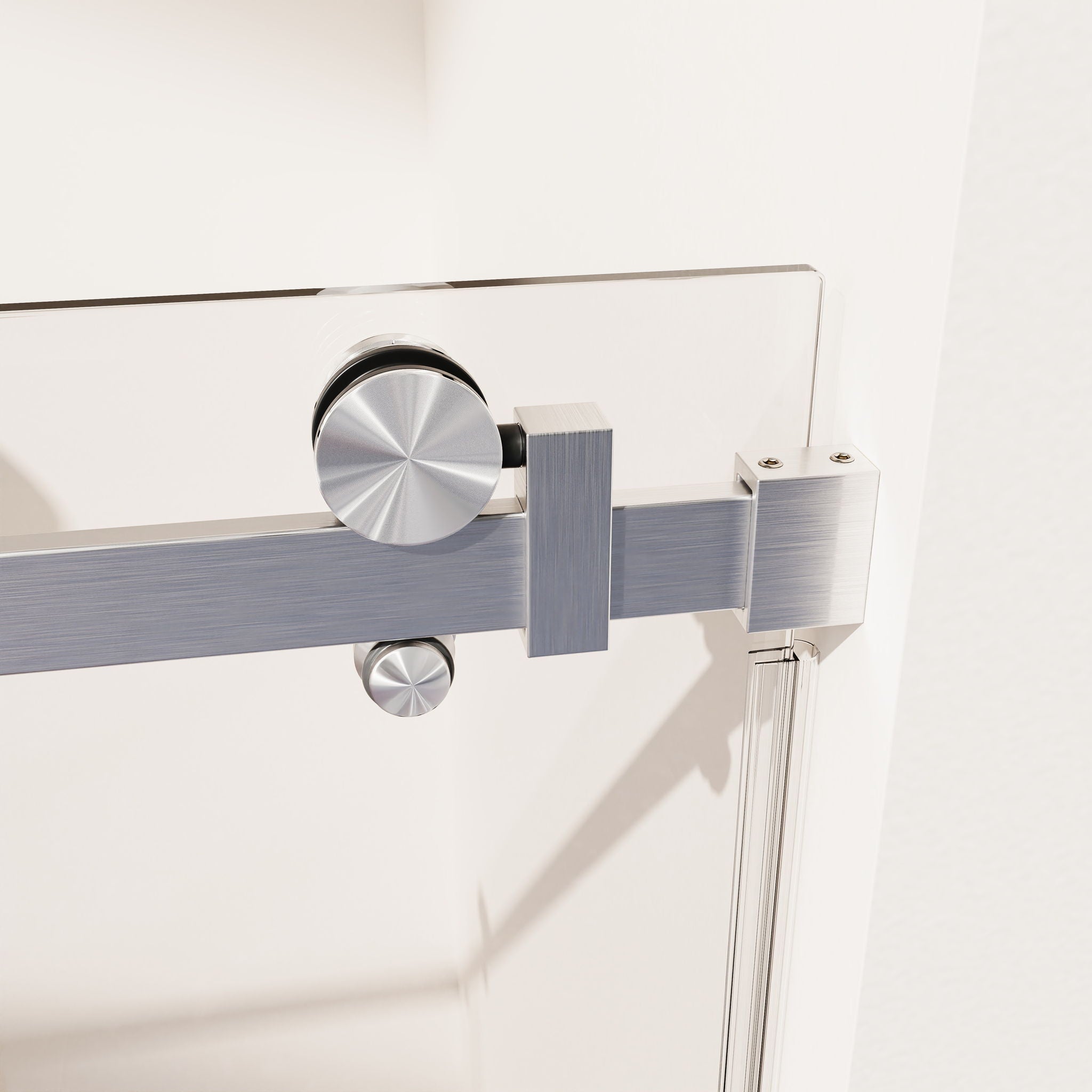 Frameless Single Sliding Shower Door, Sgcc Tempered Glass, Reversible