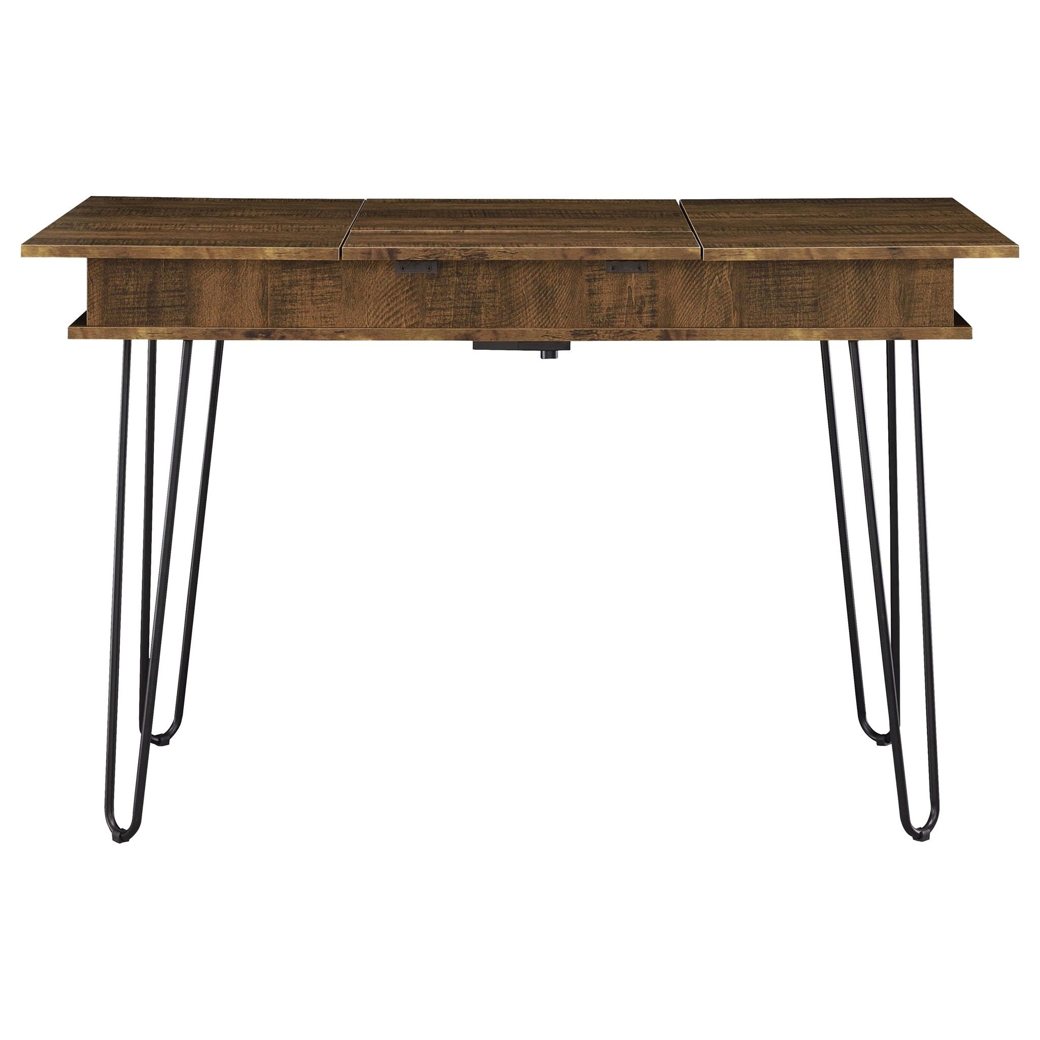 Writing Desk With 4 Hidden Storages - Brown