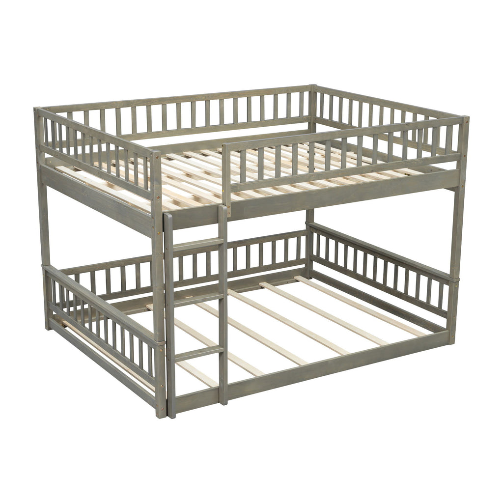 Bunk Bed With Ladder And Guardrails