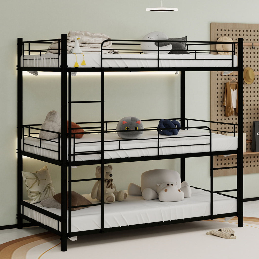 Triple Frame Bed With Built In Ladder