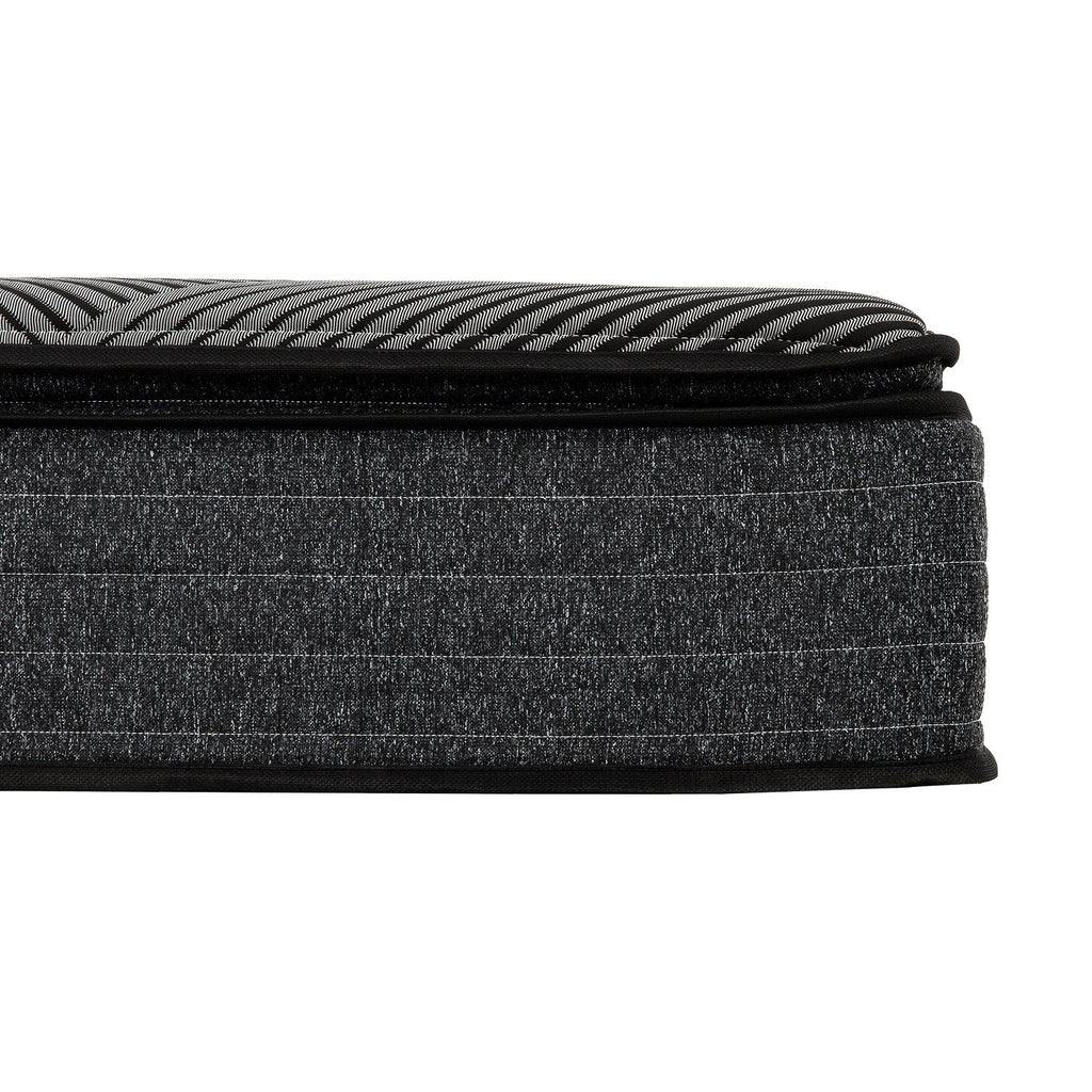15" Euro Top Gel Memory Foam Hybrid Mattress With Pocket Coils, Cooling & Edge Support - Black - Queen