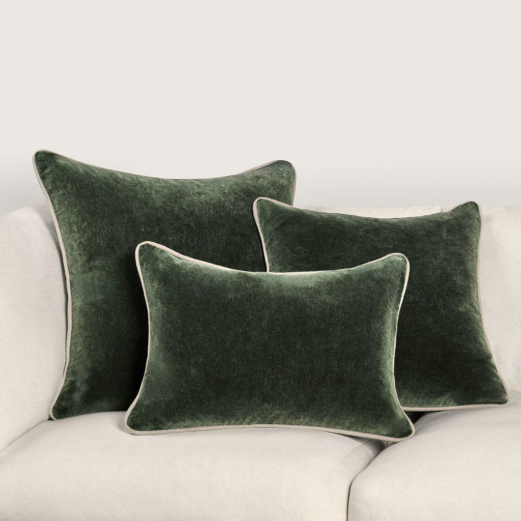Heirloom Velvet - SLD Pillow - Forest Green