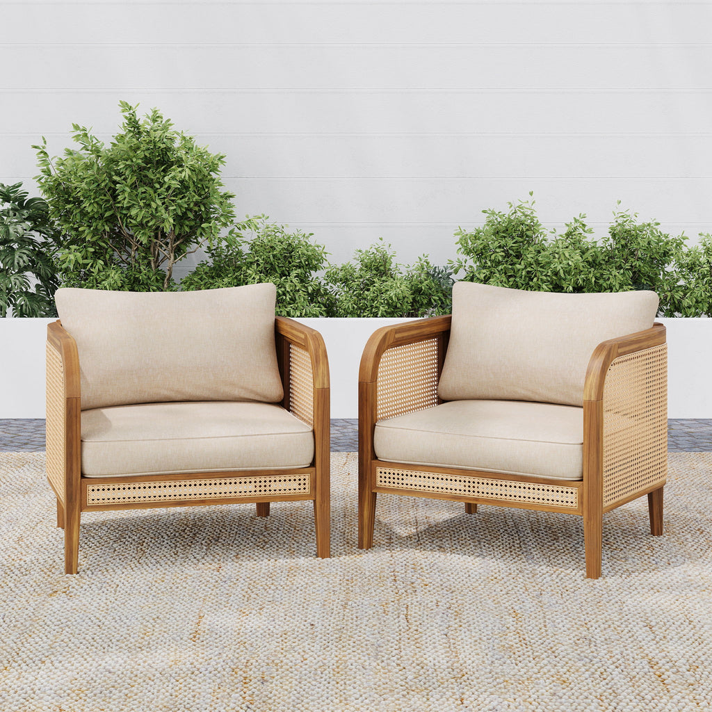 Kirkby - Bohemian Outdoor Patio Cushioned Arm Chair