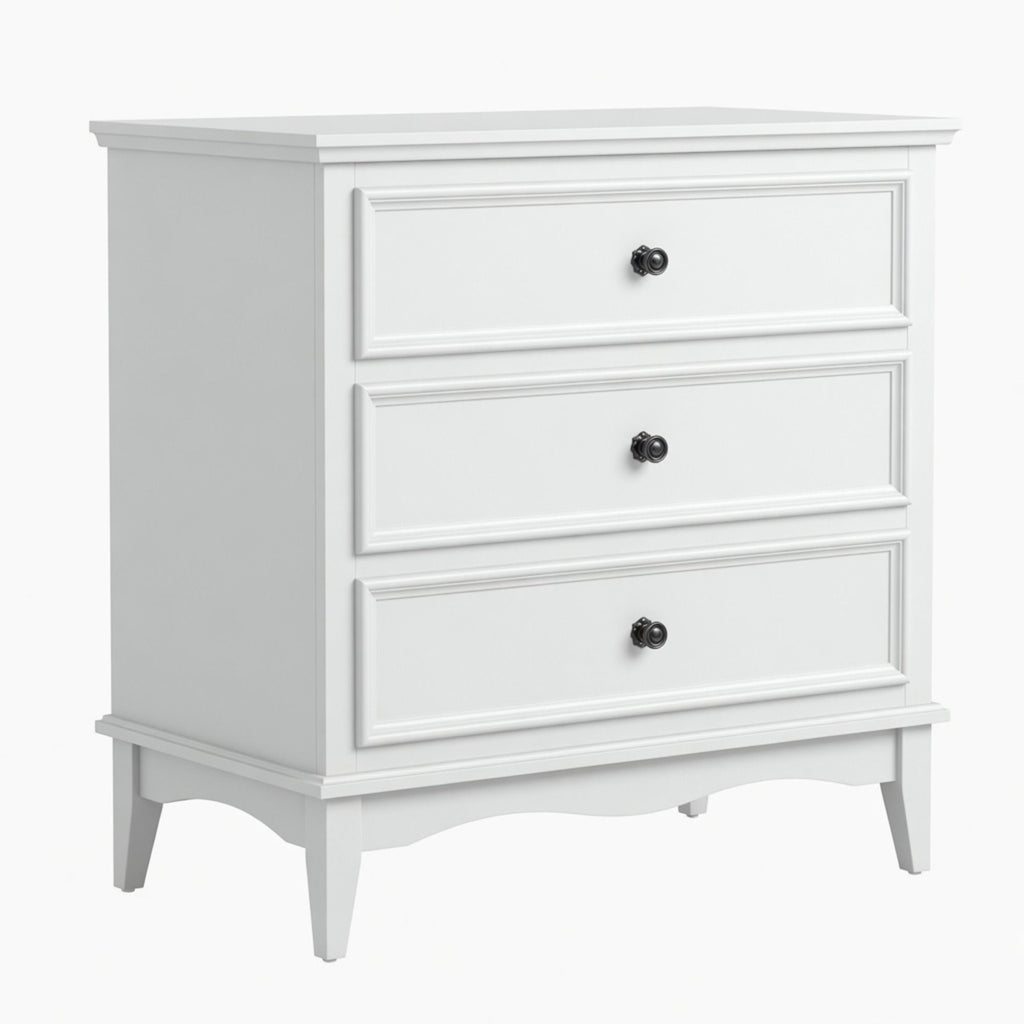 3 Drawer Dresser - White