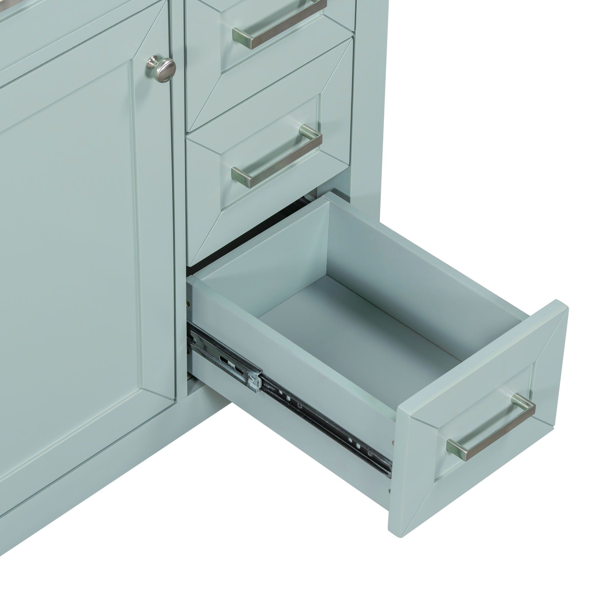 Modern Bathroom Vanity Base Only With Drawers, Freestanding Design