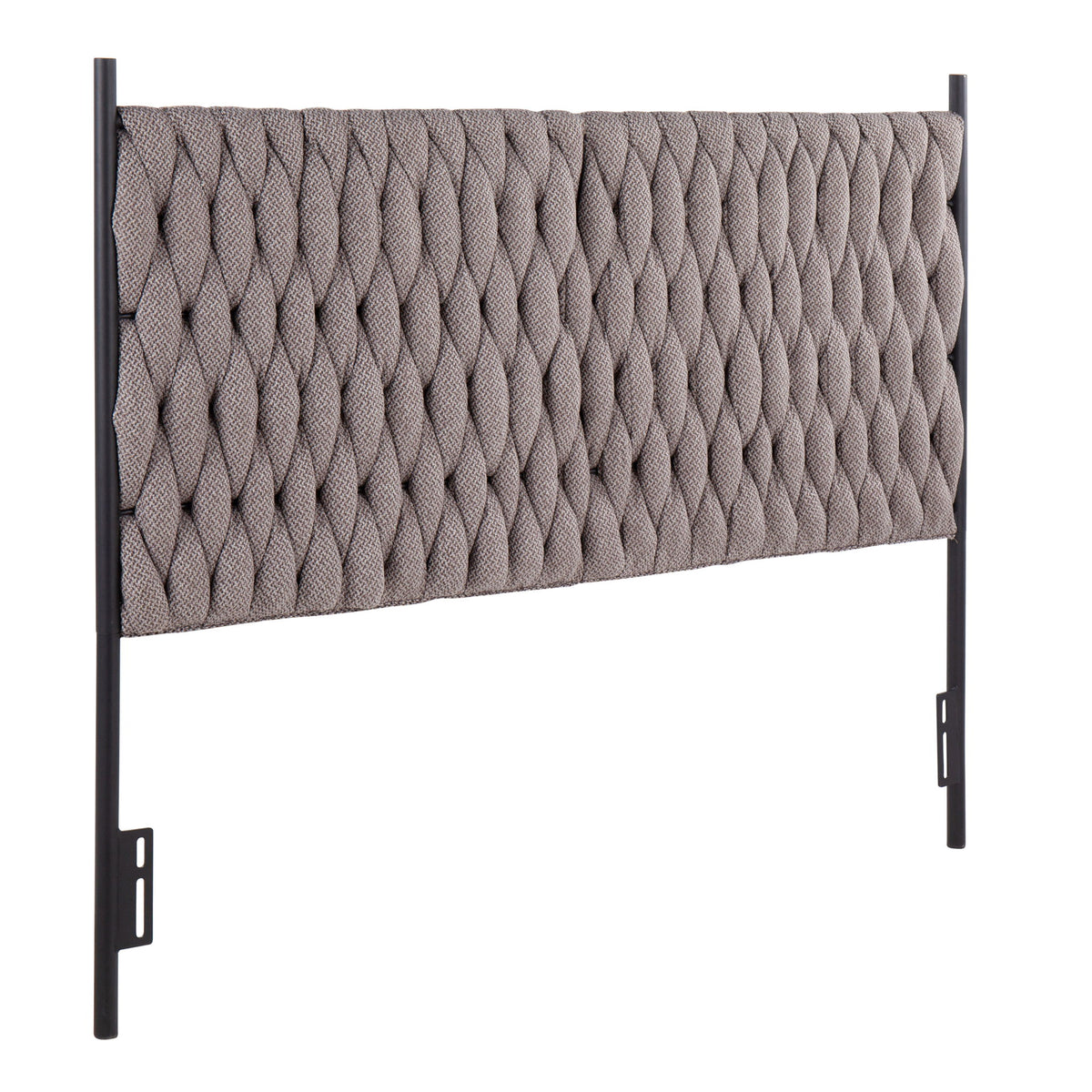 Braided Matisse - Queen Size Headboard - Gray
