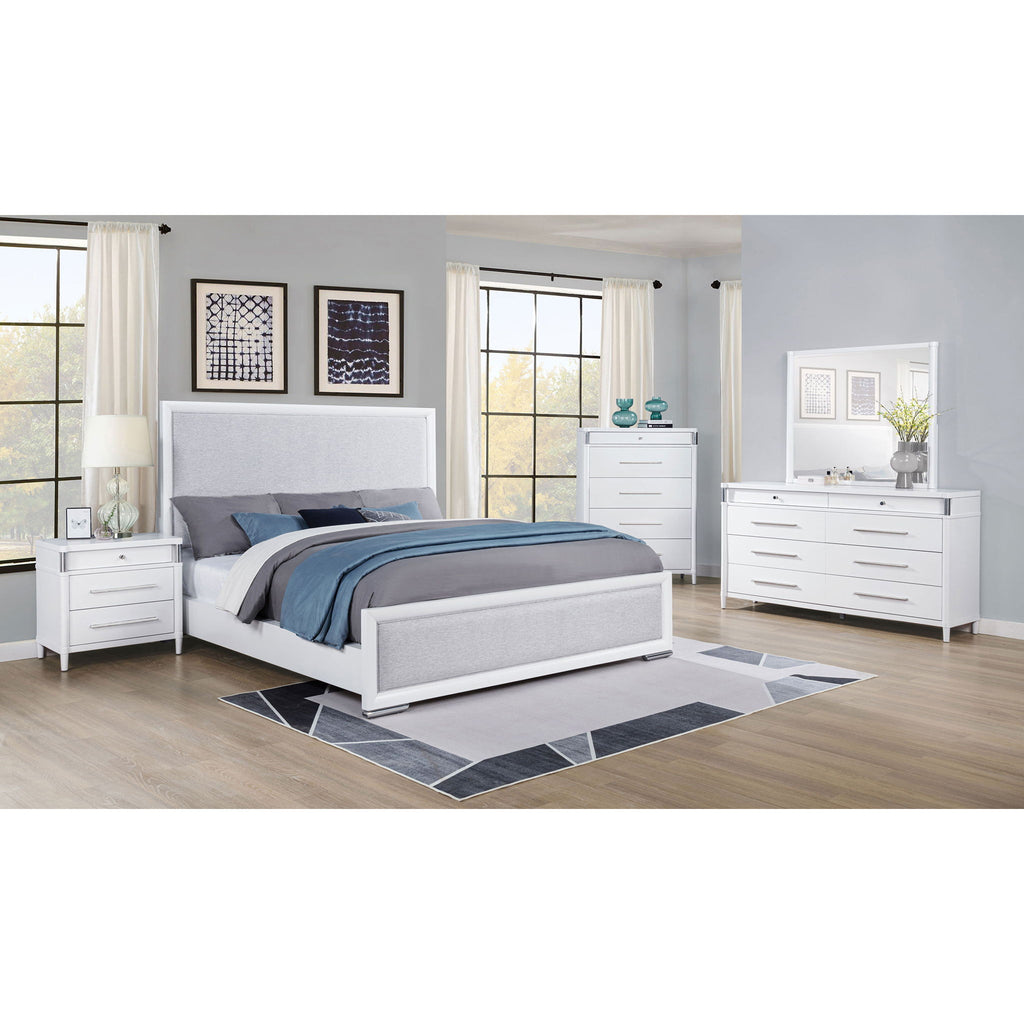 Robinson - 8 Drawer Dresser With Mirror - White