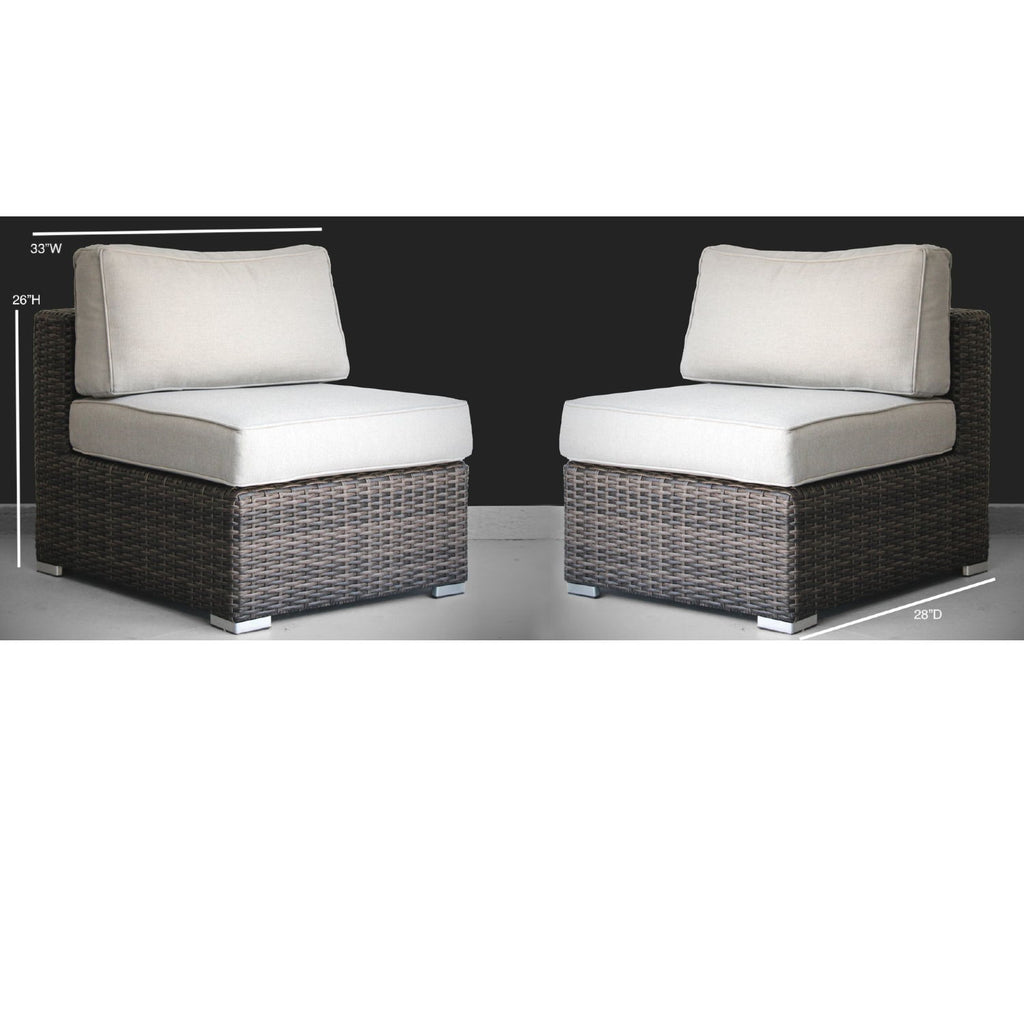 Minnesota - Armless Patio Chairs (Set of 2)