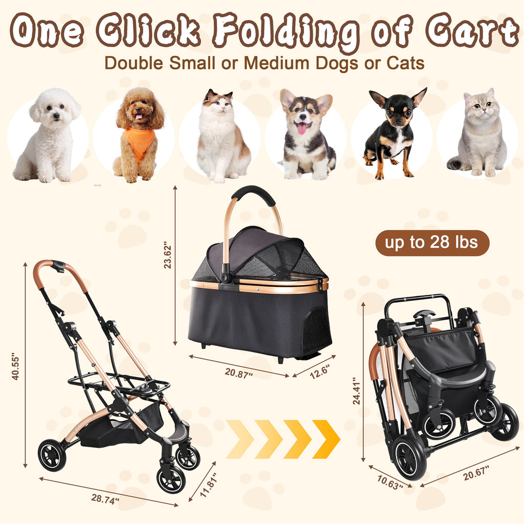 Pet Stroller For Dogs And Cats