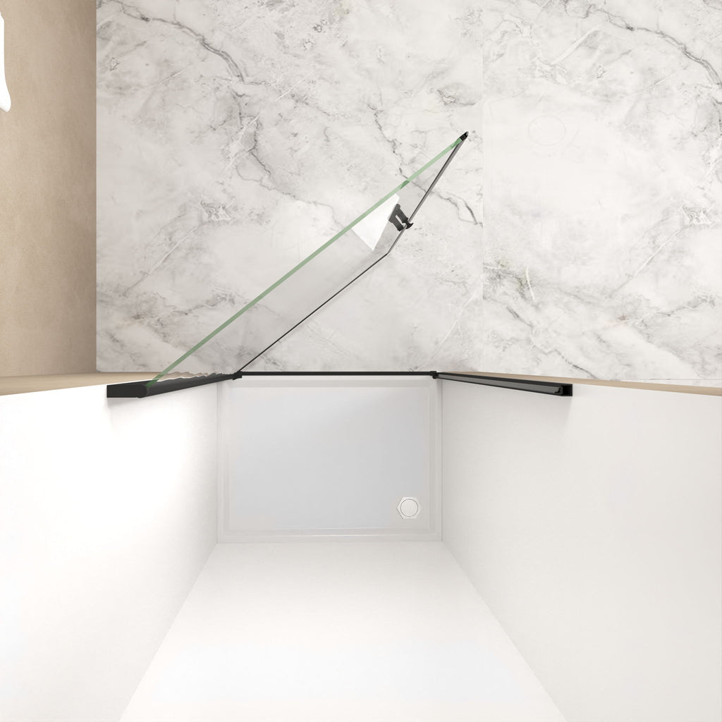 Shower Door With Glass And Explosion Proof Safety Film