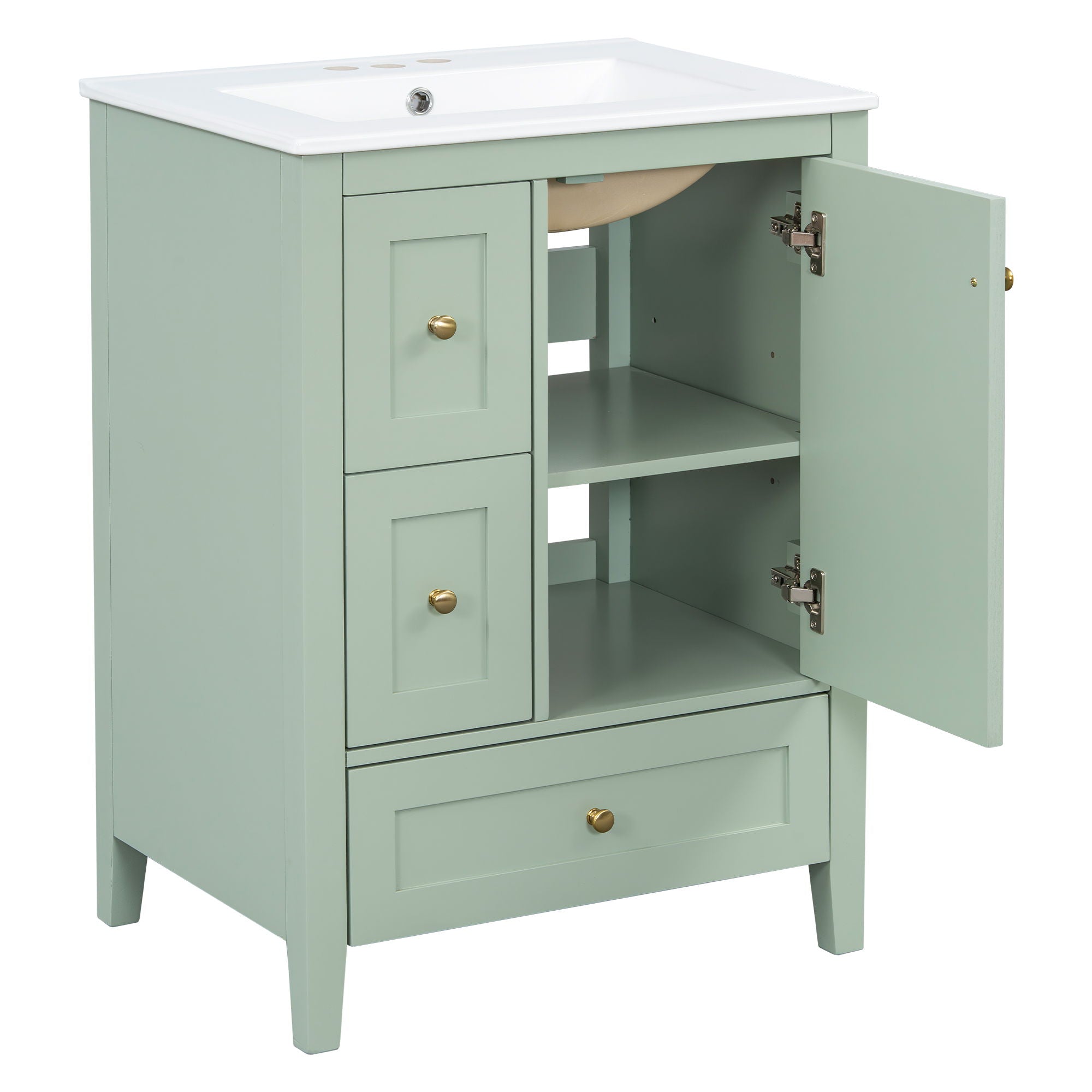 Bathroom Vanity With Storage, Removable Dividers