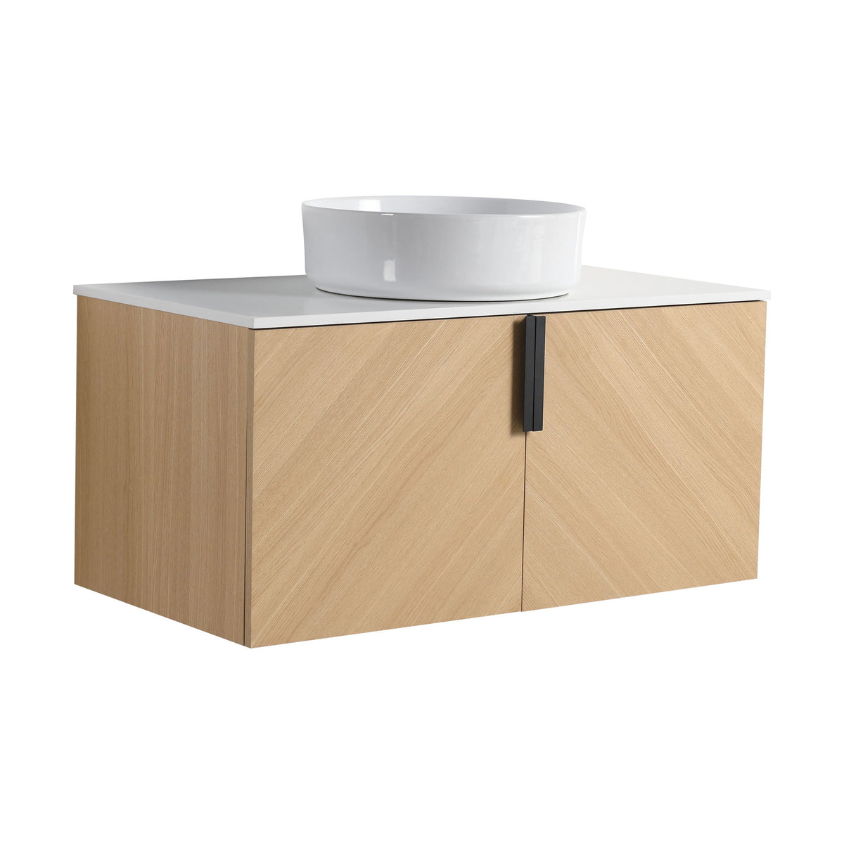 Wall Mounted Bathroom Vanity With Art Sink