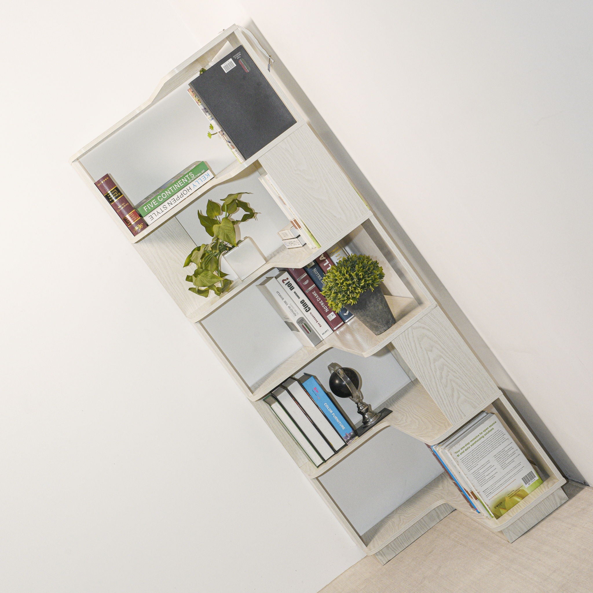 L-Shaped Design Corner Bookshelf