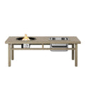 3 In 1 Outdoor Propane Fire Pit Table 50, 000 BTU With Ice Bucket