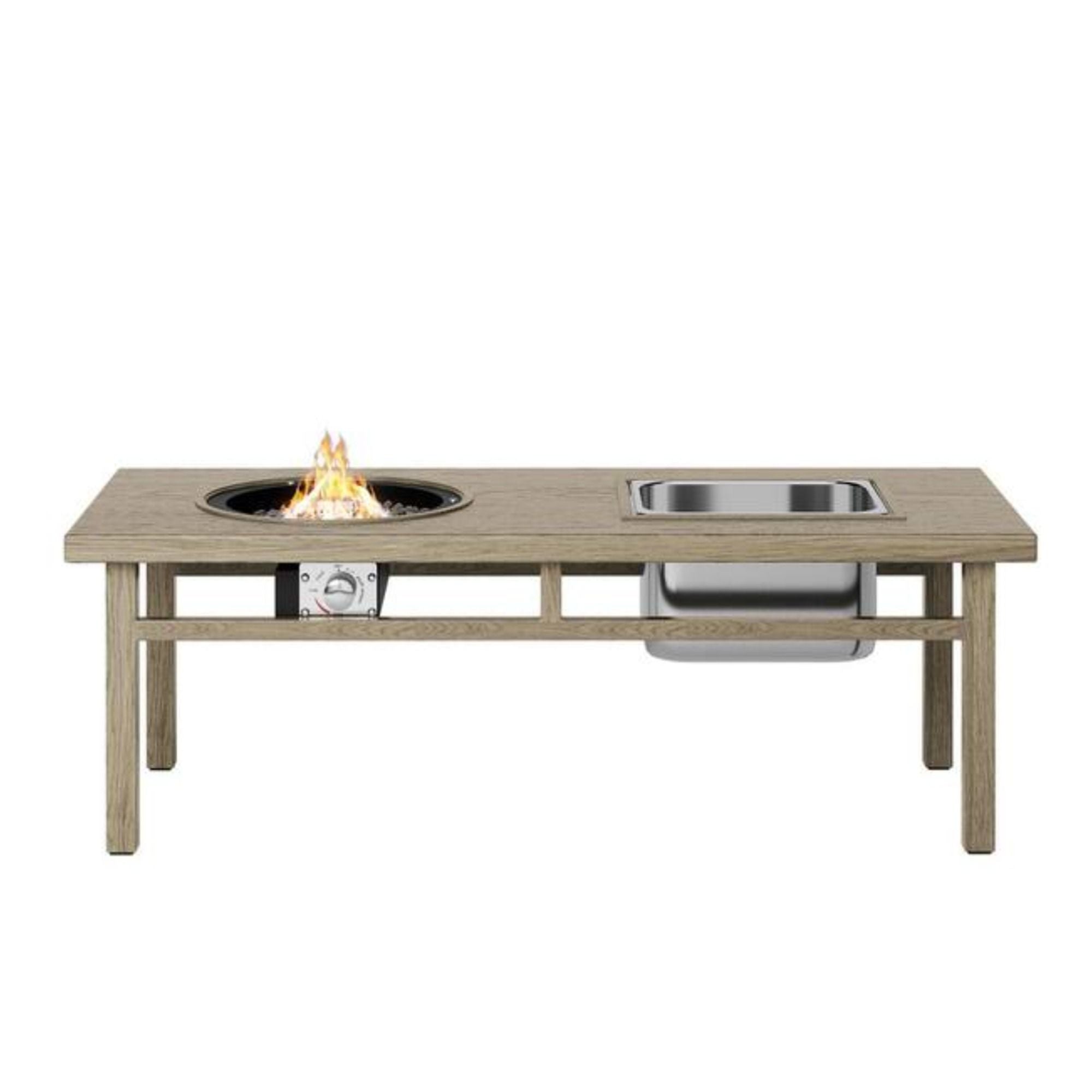 3 In 1 Outdoor Propane Fire Pit Table 50, 000 BTU With Ice Bucket