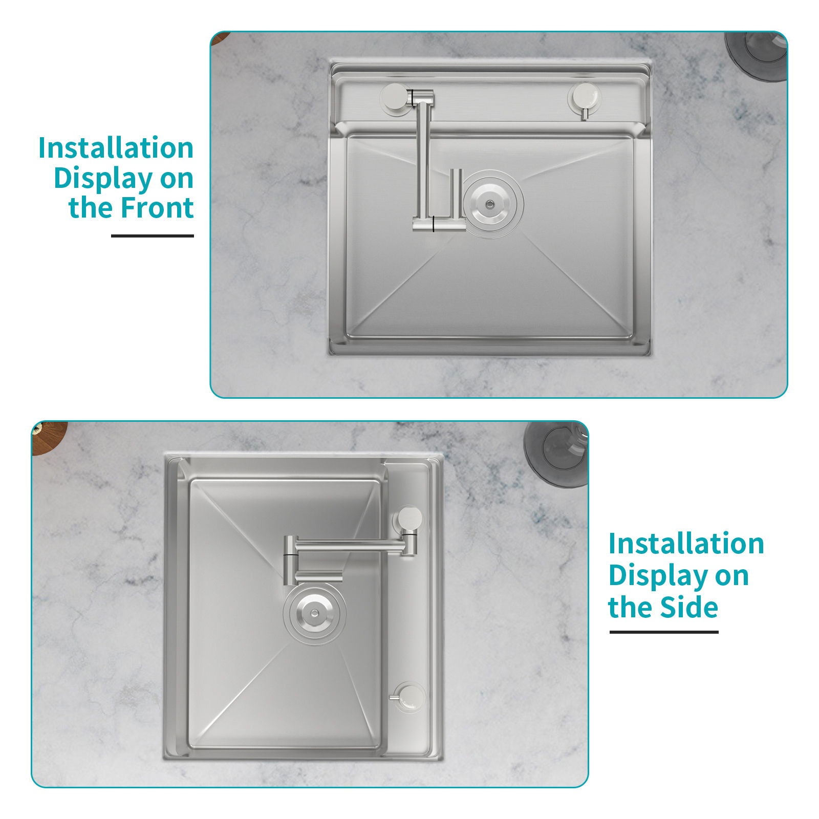 Undermount Bar Sink With Folding Faucet